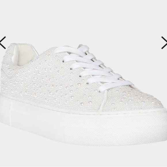 Betsey Johnson Shoes - NEW IN BOX Betsy Johnson SIDNY all-over pearl platform sneaker!